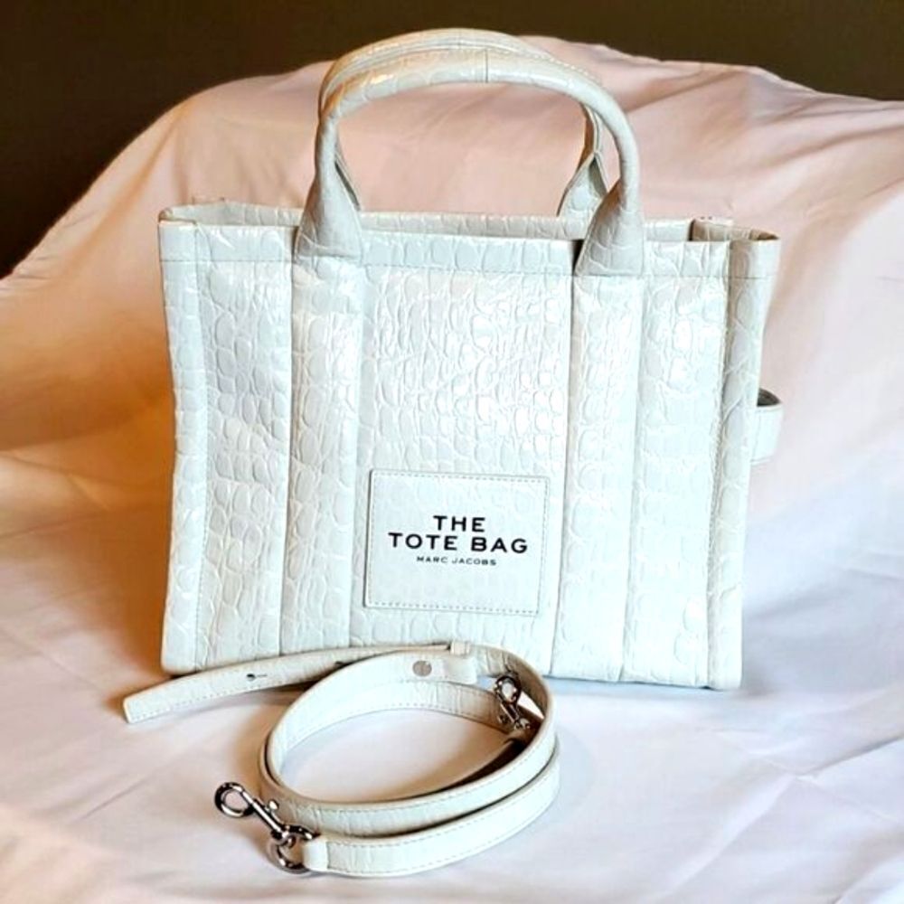 MARC JACOB Small,BRAND NEW! Tote, Croc Print Patent Leather. NWT! - Picture 4 of 17